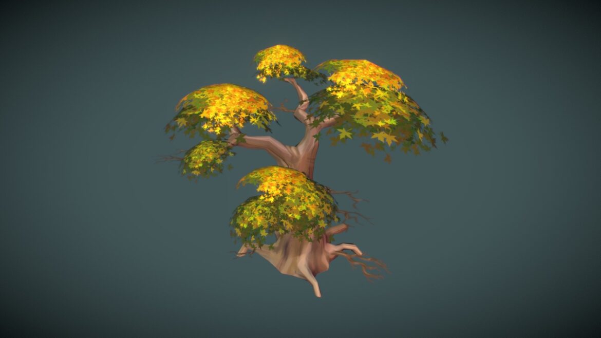 low poly tree log and stump.thumb