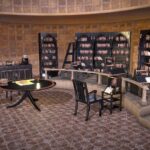 medieval library model pack black low poly.thumb