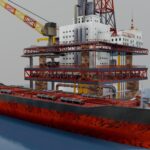 Oil Rig And Tanker