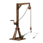 Old pulley / Wooden lift / Crane