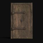 Old wooden door