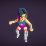 Party Girl – Voxel Art