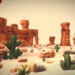 PBR Canyon Render Scene