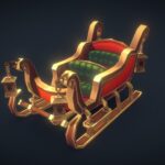 Santas Sleigh – Hand Painted