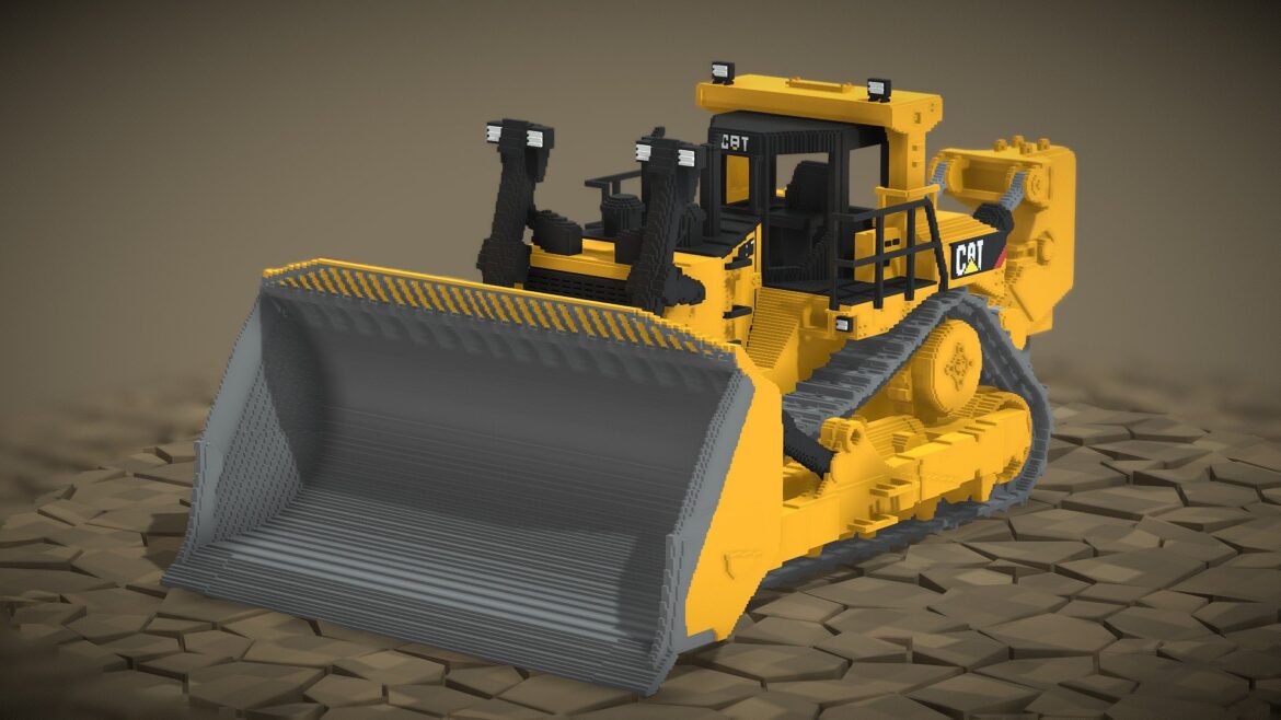 voxel caterpillar bulldozer d11t.thumb