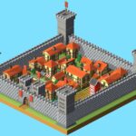 Voxel Medieval Castle Town