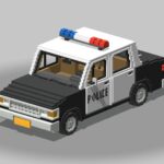 Voxel Police Car