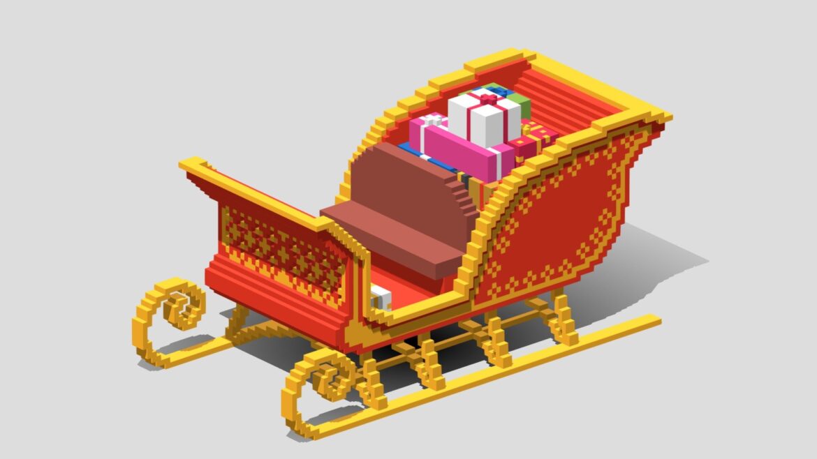 voxel santa claus cart.thumb
