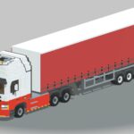 Voxel Truck and Curtain Trailer