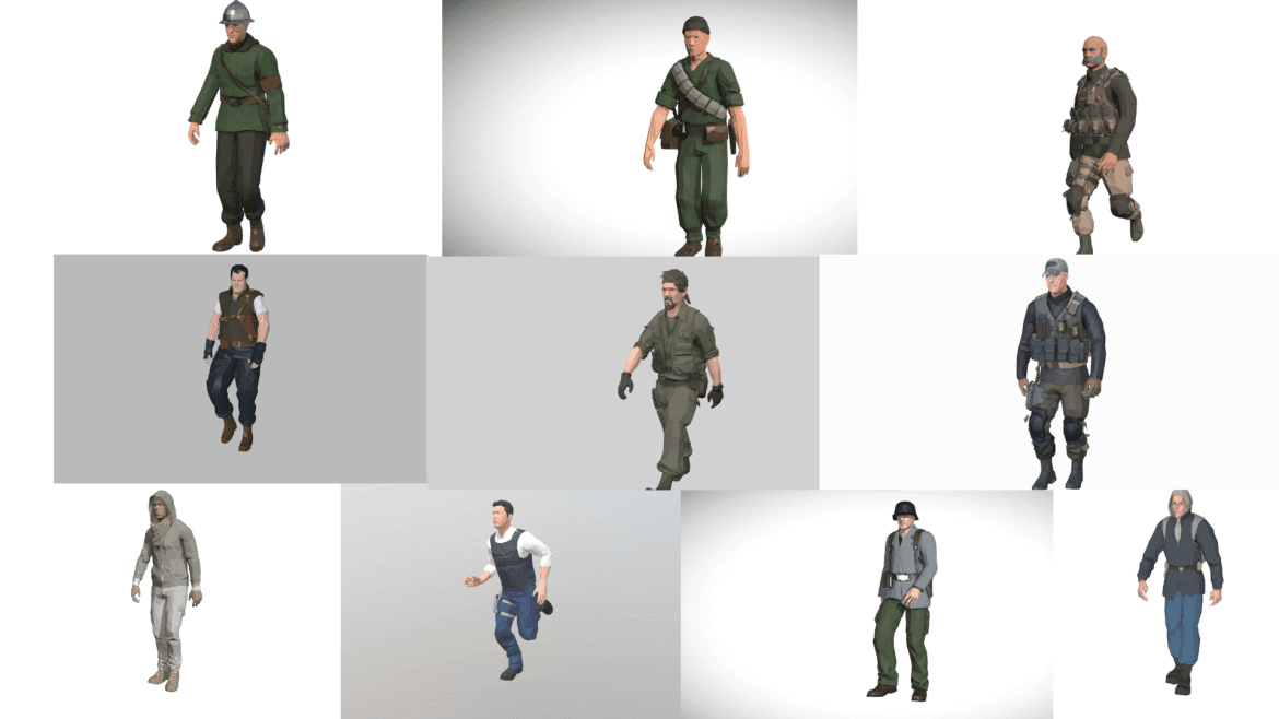 10- Low Poly Soldier Characters Collection 1 Untitled design