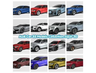 Audi Car 33 Models Collection-Squir 3D 40