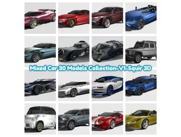 Mixed Car 30 Models Collection-V1-Squir 3D 34