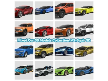 Mixed Car 30 Models Collection-V2-Squir 3D 33
